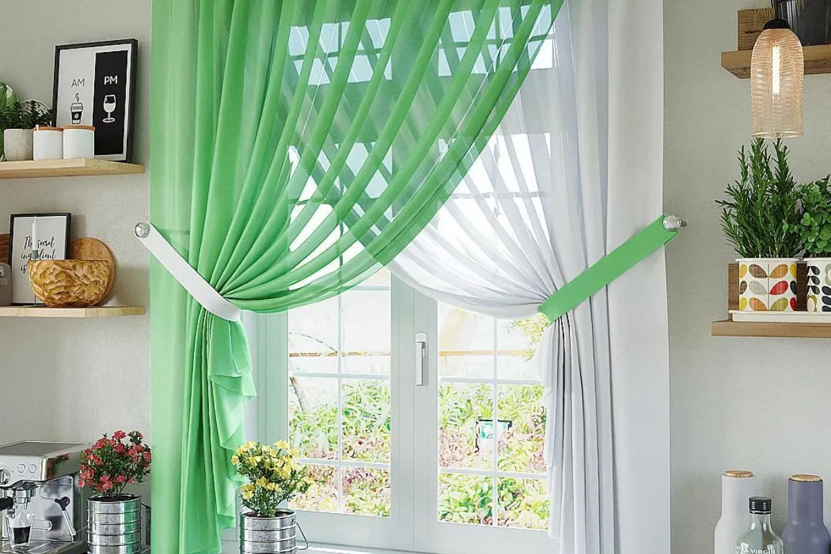 تفصيل ستائر مطبخ بسيطة